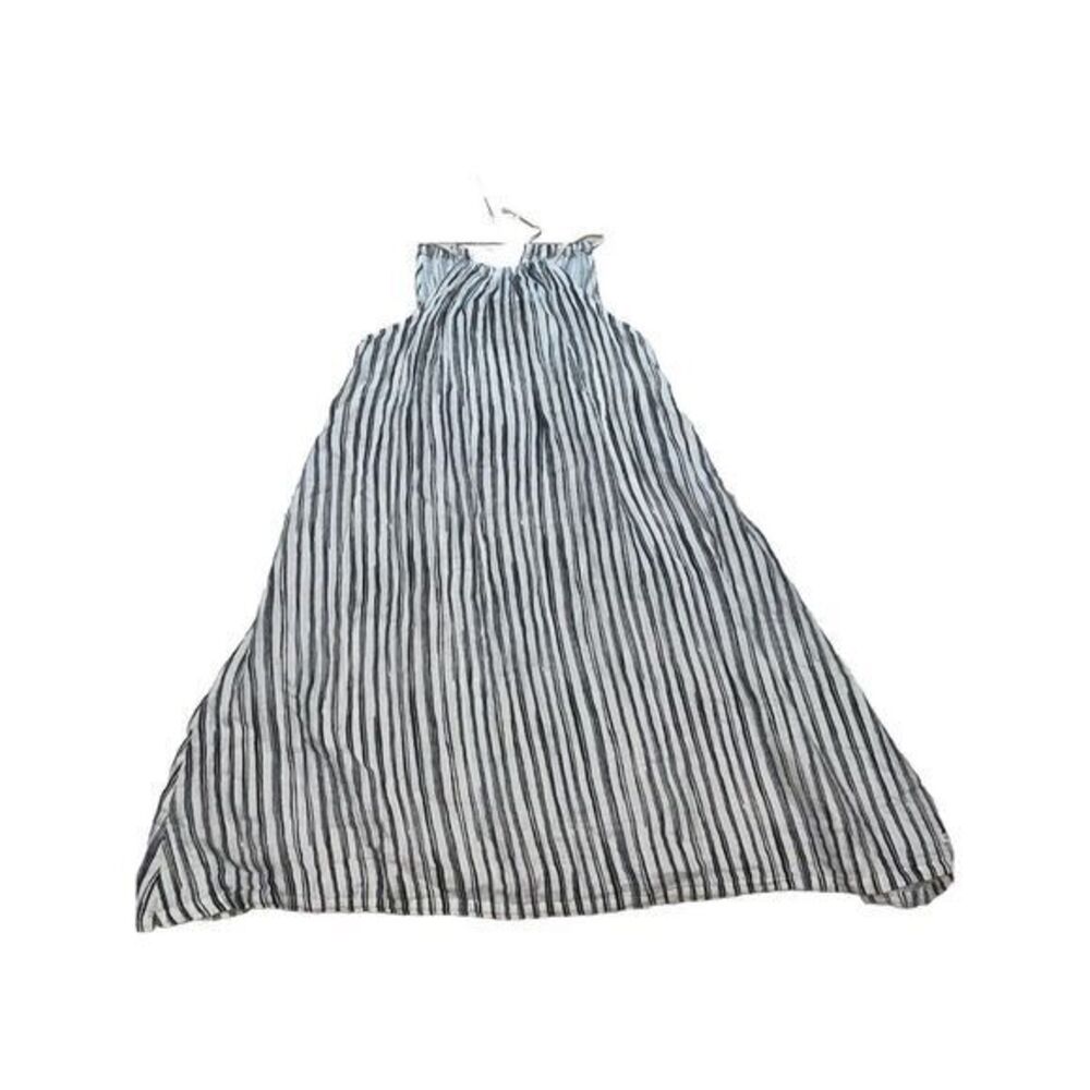 LITTLE CREATIVE FACTORY Cotton 6y Black Beige‎ Striped DRESS